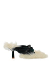 Burberry Step Post Heel Sandals Green White Footwear - Tophatter Daily Deals