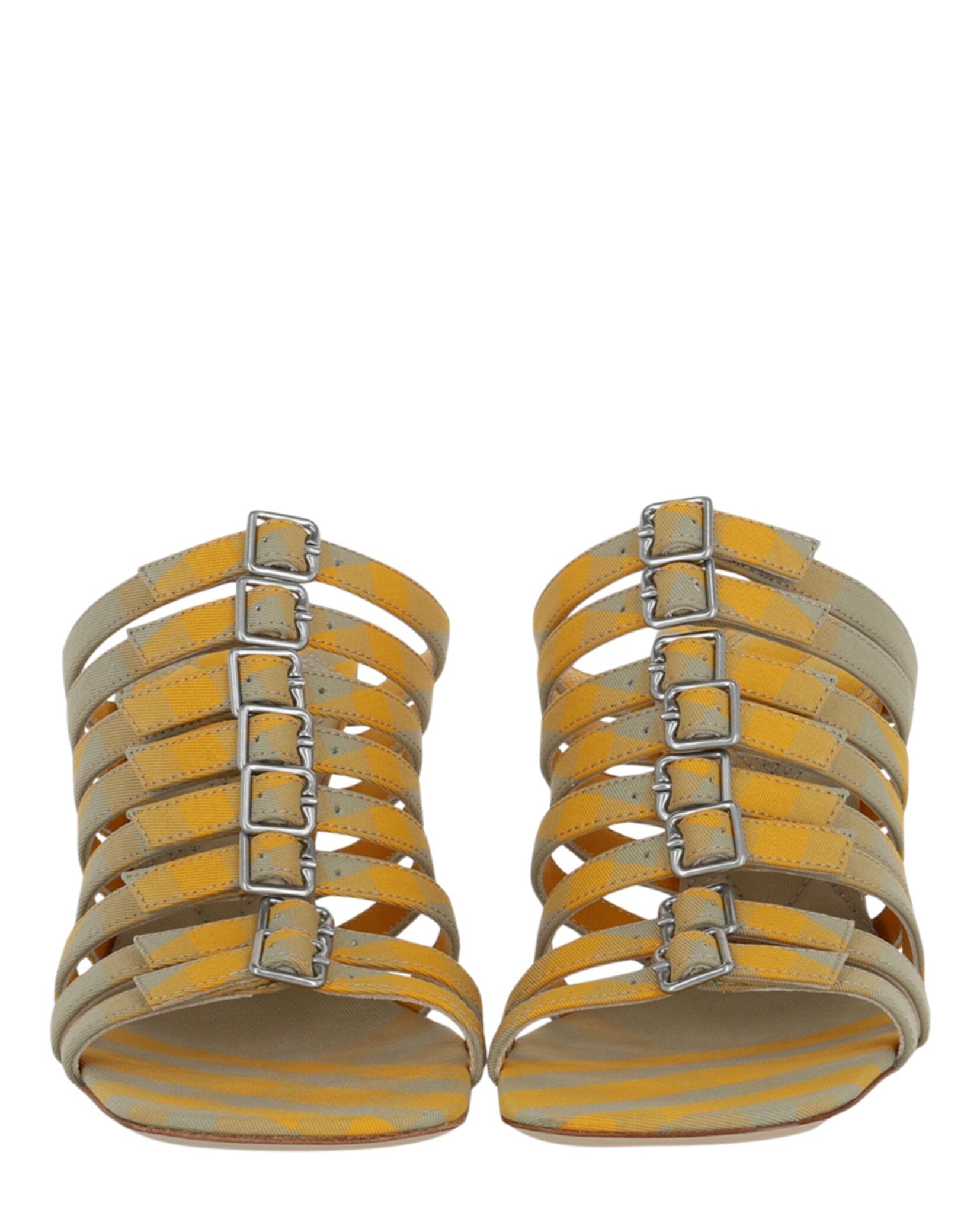 Burberry Step Check Heels Sandals Footwear - Tophatter Daily Deals
