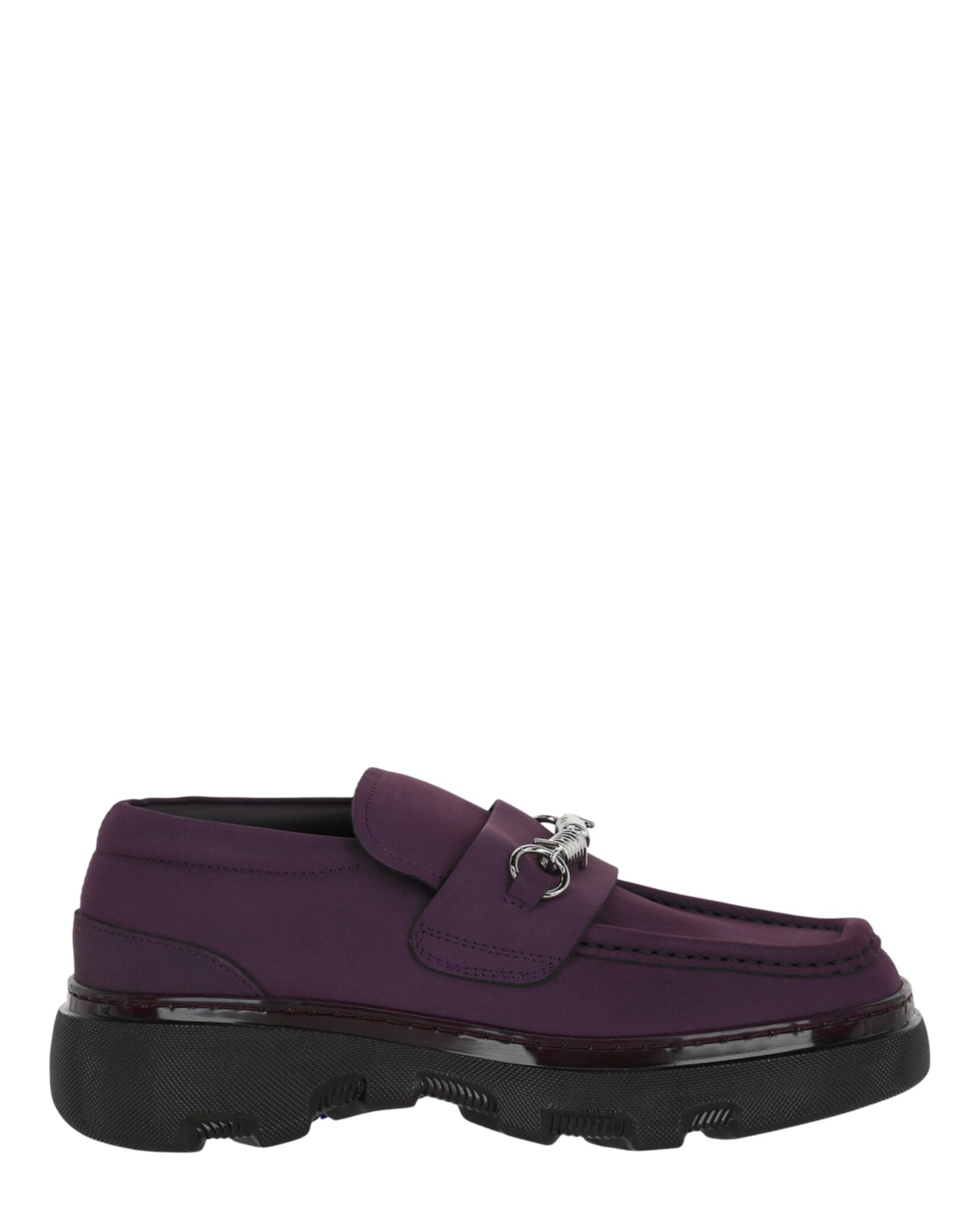 Burberry Creeper Clamp Loafers Aubergine Footwear - Tophatter Daily Deals