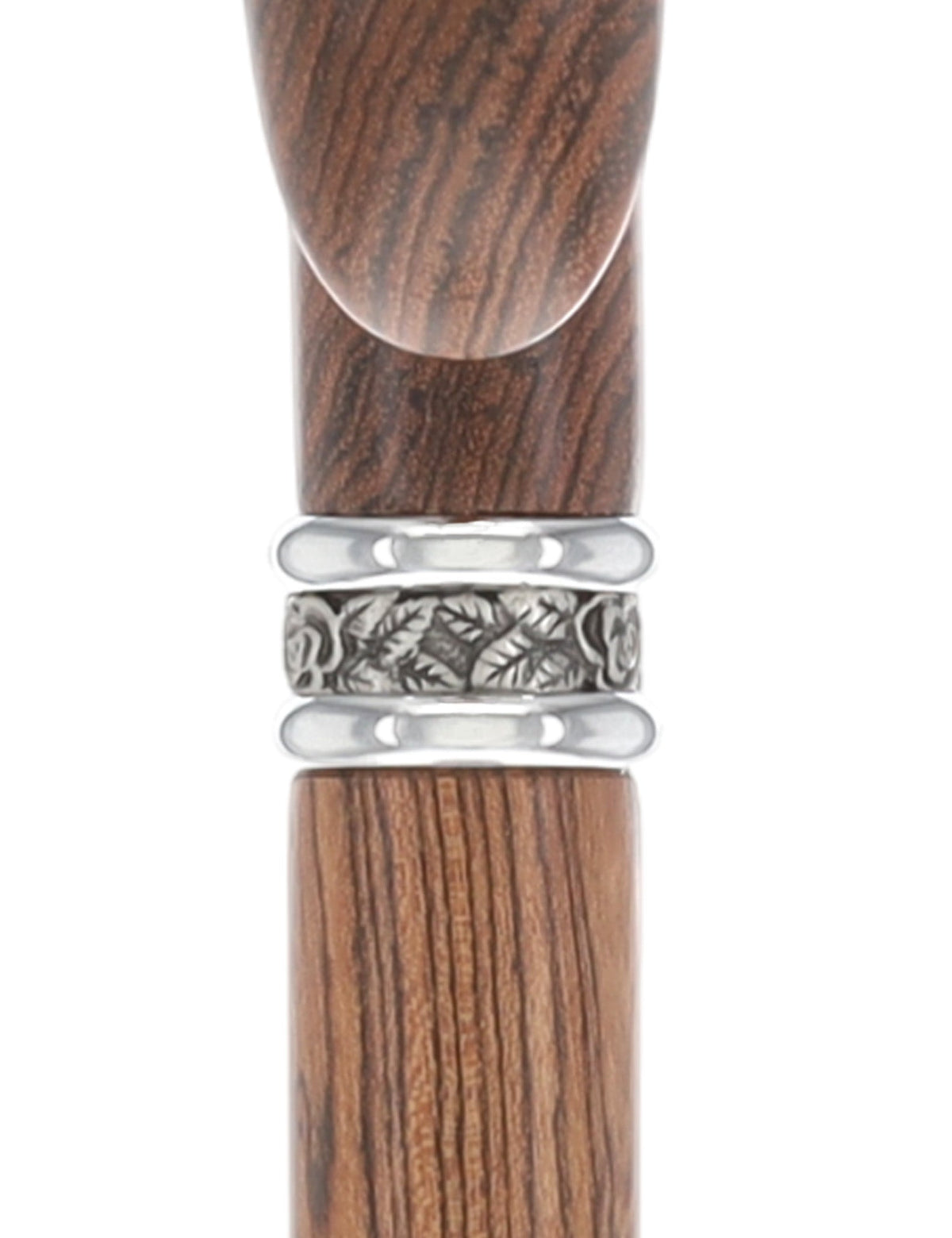 Luxury Natural Bocote Wood Derby Cane - Nature's Design - Collar Option Derby Classic Walking Canes - Tophatter Daily Deals