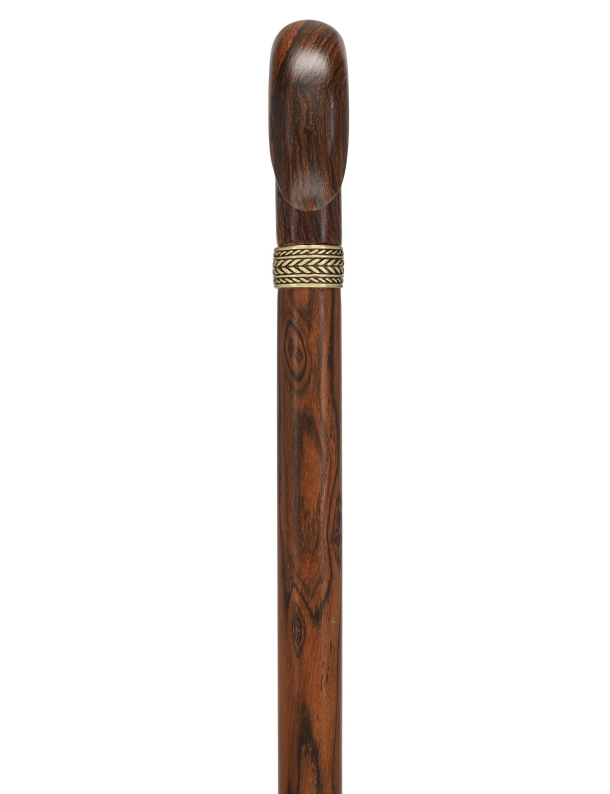 Luxury Natural Bocote Wood Derby Cane - Nature's Design - Collar Option Derby Classic Walking Canes - Tophatter Daily Deals