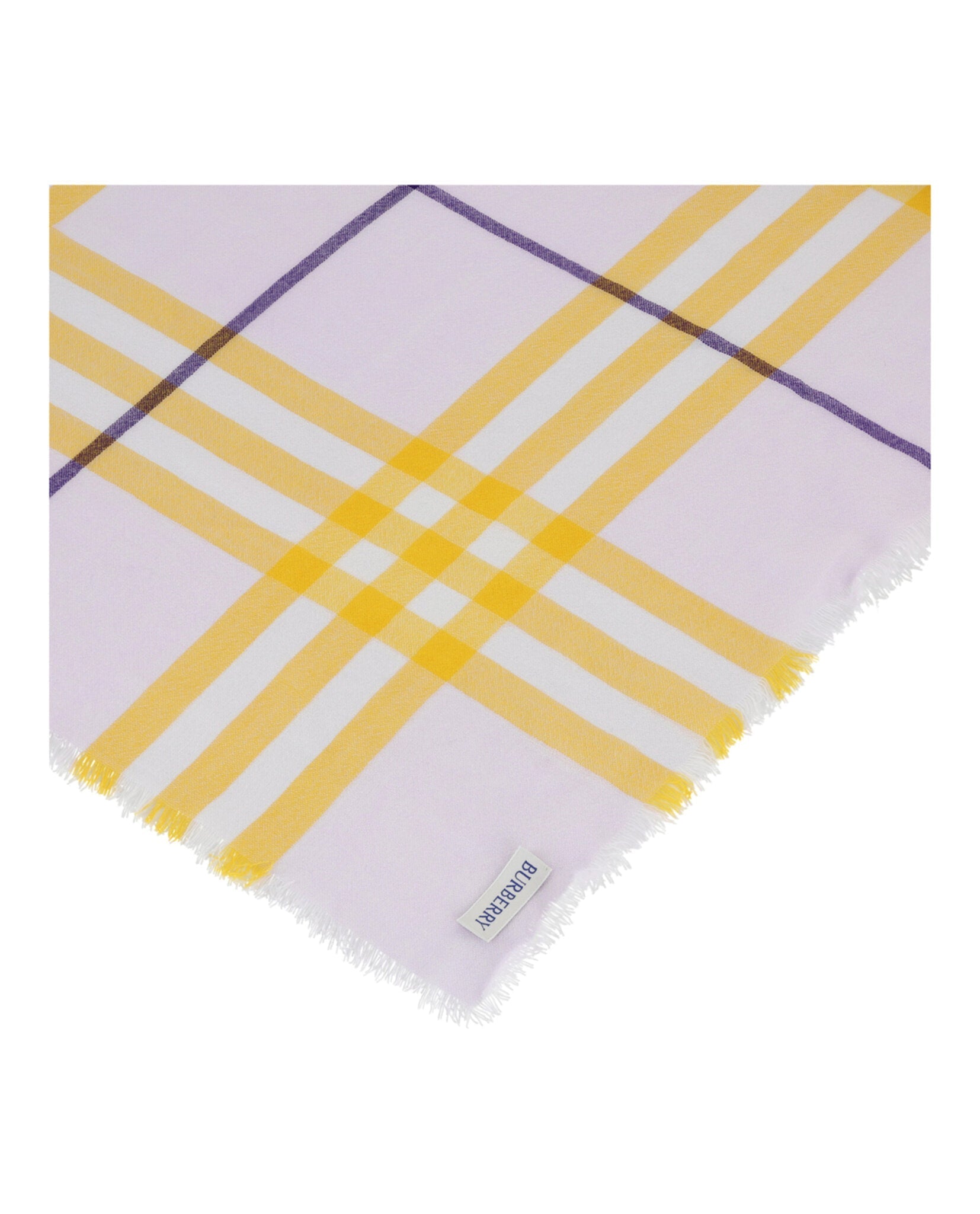 Burberry Checked Wool Scarf Accessories - Tophatter Daily Deals