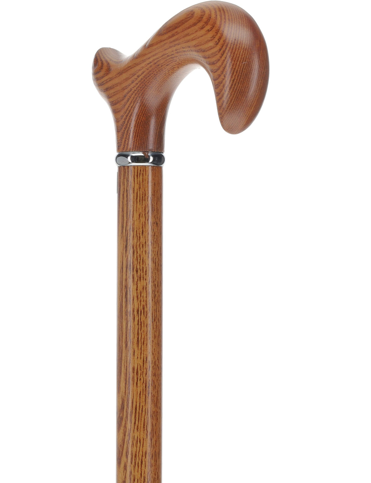 Super Strong Espresso Ash Wood Derby Cane - Elegant & Durable w/ Standard Option Extra Strong Walking Canes - Tophatter Daily Deals