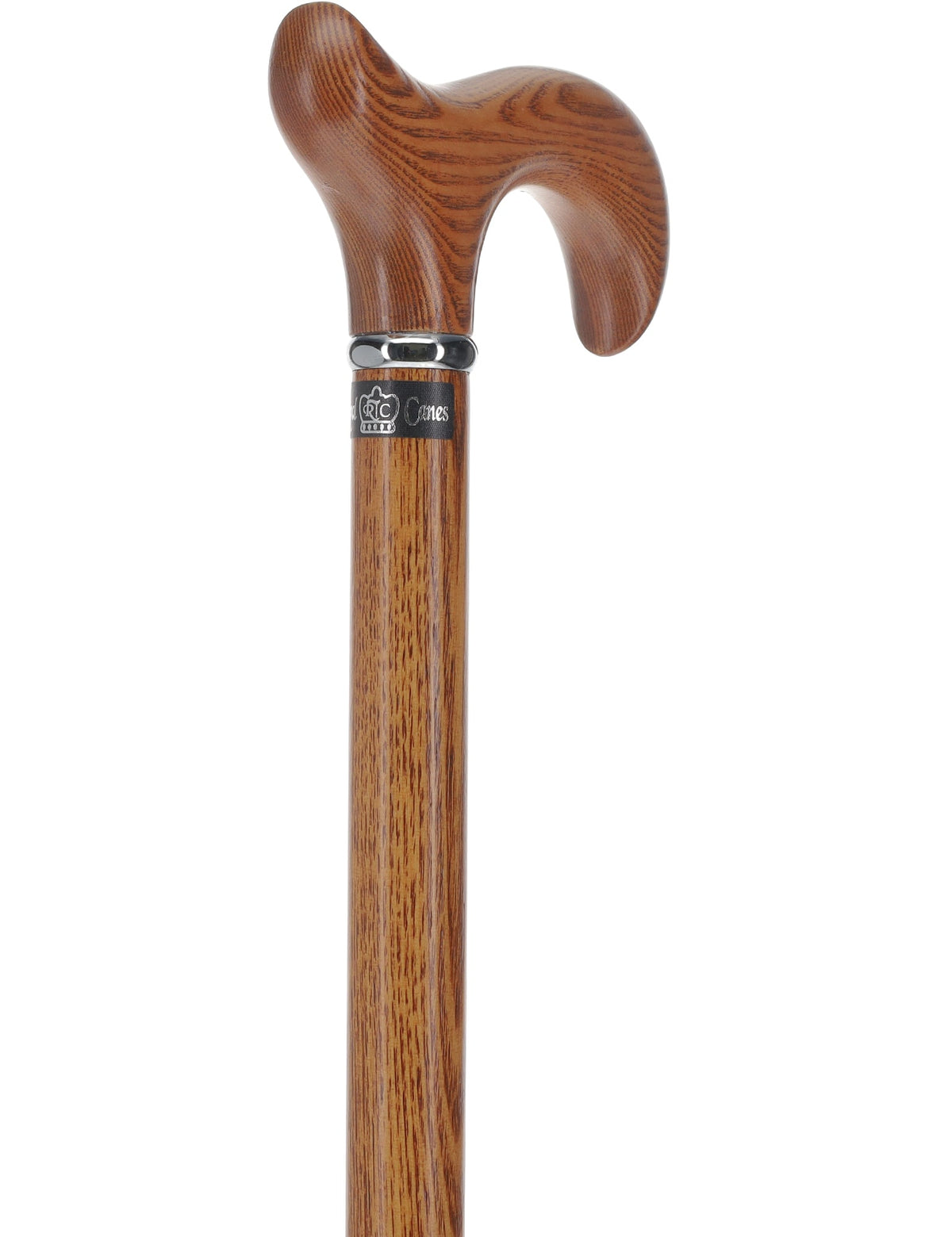 Super Strong Espresso Ash Wood Derby Cane - Elegant & Durable w/ Standard Option Extra Strong Walking Canes - Tophatter Daily Deals