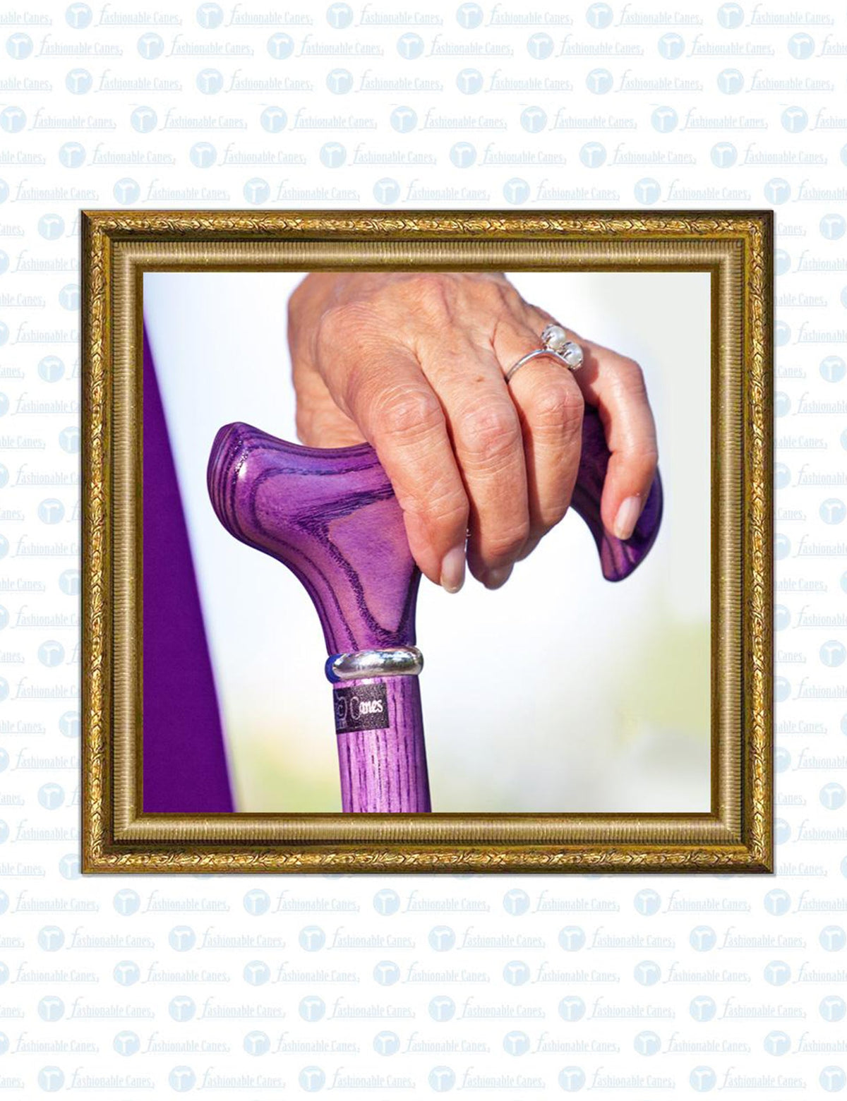 Vivid Purple Derby Cane with Premium Ash Wood Shaft Derby Classic Walking Canes - Tophatter Daily Deals