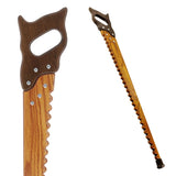 Handmade Saw Cane: Ash Handle & Shaft - Artisan Craft Cane Hand Carved Artisan - Tophatter Daily Deals