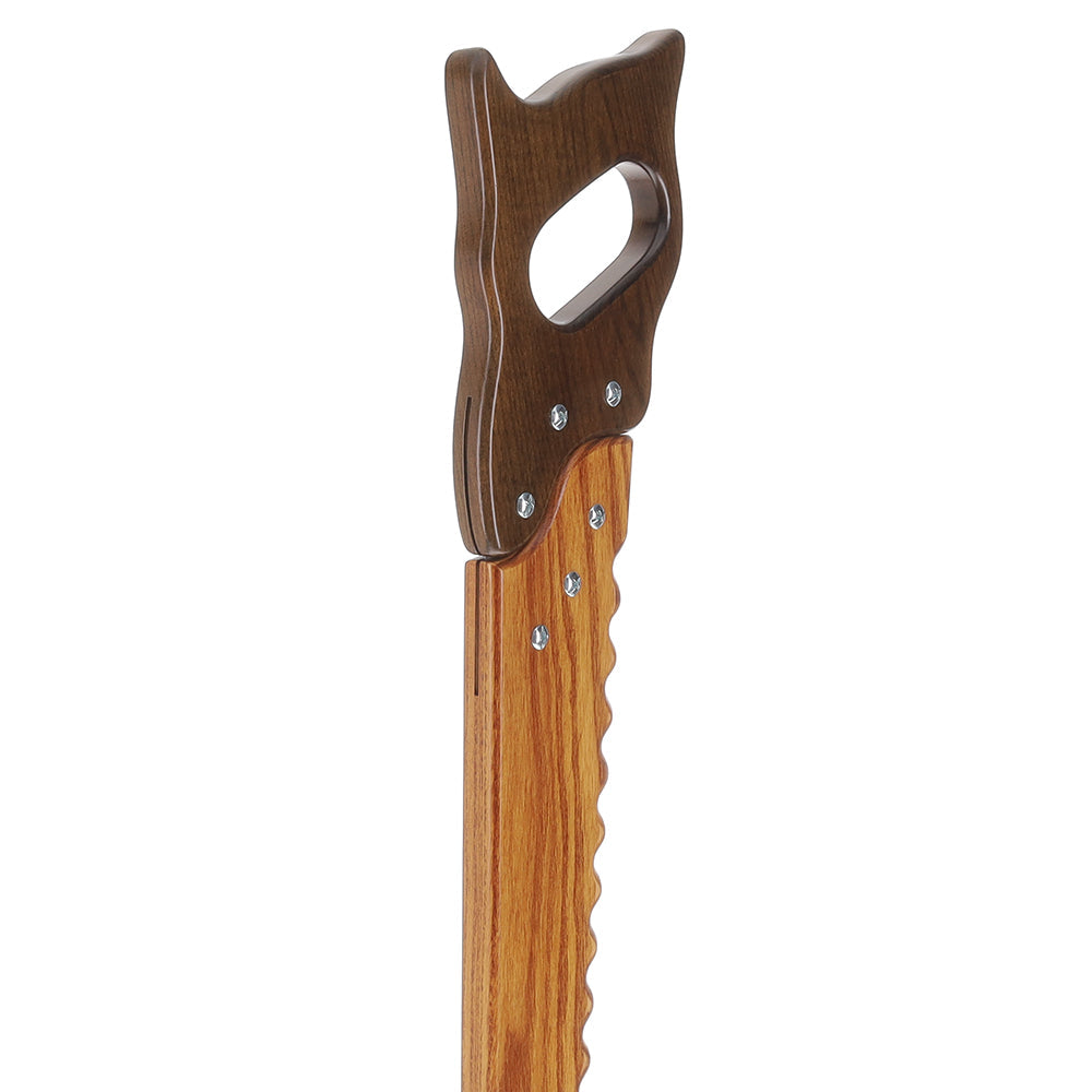 Handmade Saw Cane: Ash Handle & Shaft - Artisan Craft Cane Hand Carved Artisan - Tophatter Daily Deals