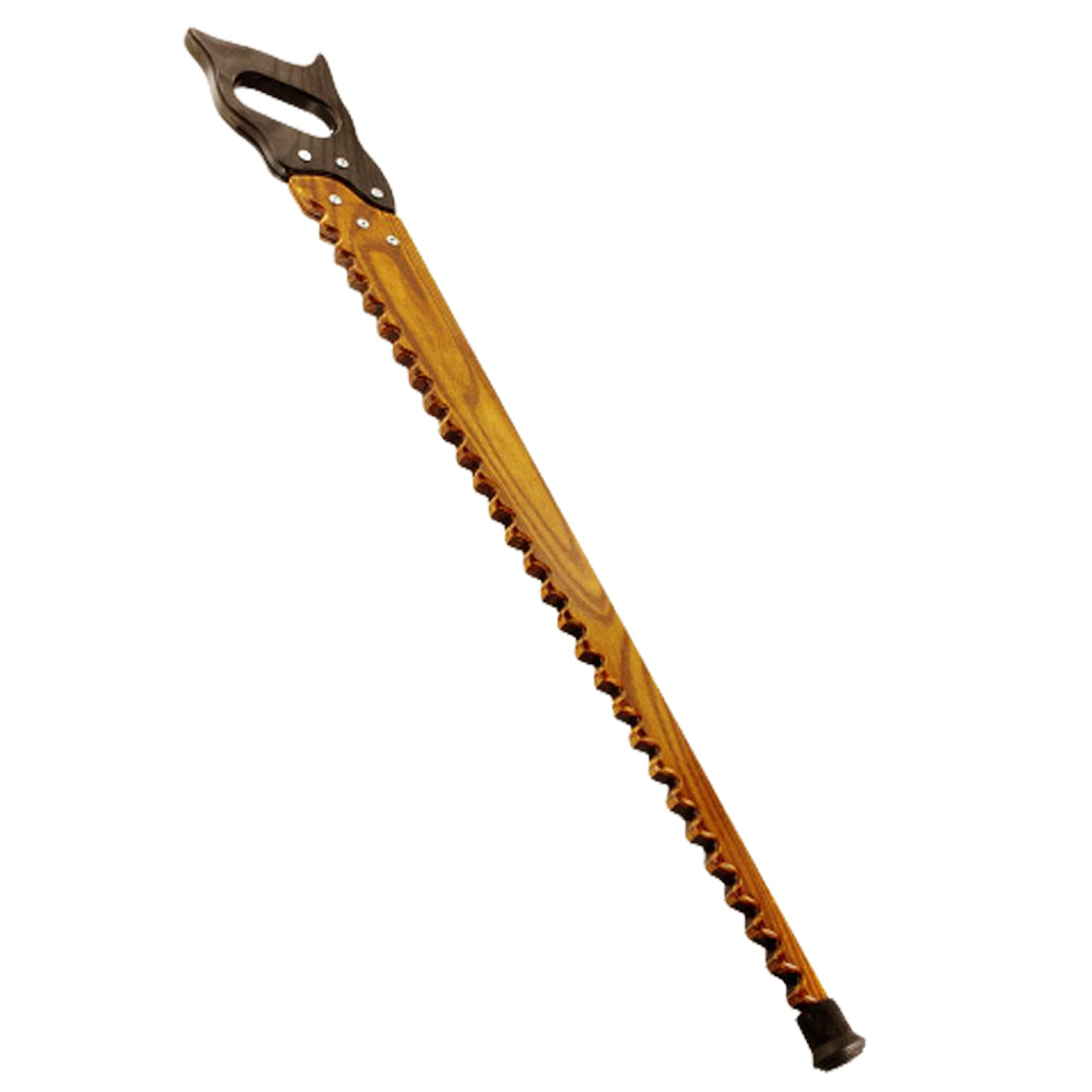 Handmade Saw Cane: Ash Handle & Shaft - Artisan Craft Cane Hand Carved Artisan - Tophatter Daily Deals