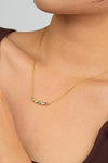 925 Sterling Silver Rainbow Cubic Zirconia Necklace Necklaces - Tophatter Daily Deals
