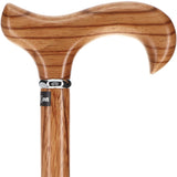 Genuine Rosewood Derby Cane: Luxuriously Rich & Exotic Wood Derby Classic Walking Canes - Tophatter Daily Deals
