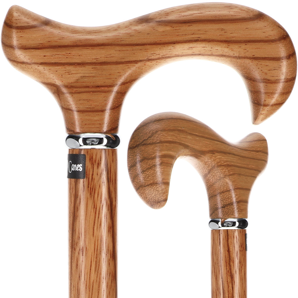 Genuine Rosewood Derby Cane: Luxuriously Rich & Exotic Wood Derby Classic Walking Canes - Tophatter Daily Deals