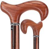 Unique Rosewood Derby: Inlaid Wenge Stripe Walking Cane Derby Classic Walking Canes - Tophatter Daily Deals