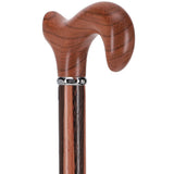 Unique Rosewood Derby: Inlaid Wenge Stripe Walking Cane Derby Classic Walking Canes - Tophatter Daily Deals