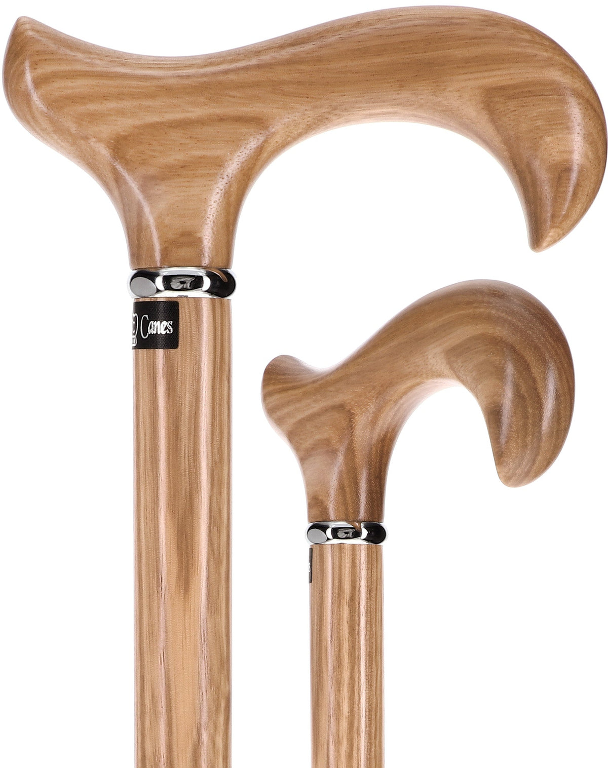 Genuine Striped Zebrano Derby Walking Cane with Natural Design Derby Classic Walking Canes - Tophatter Daily Deals