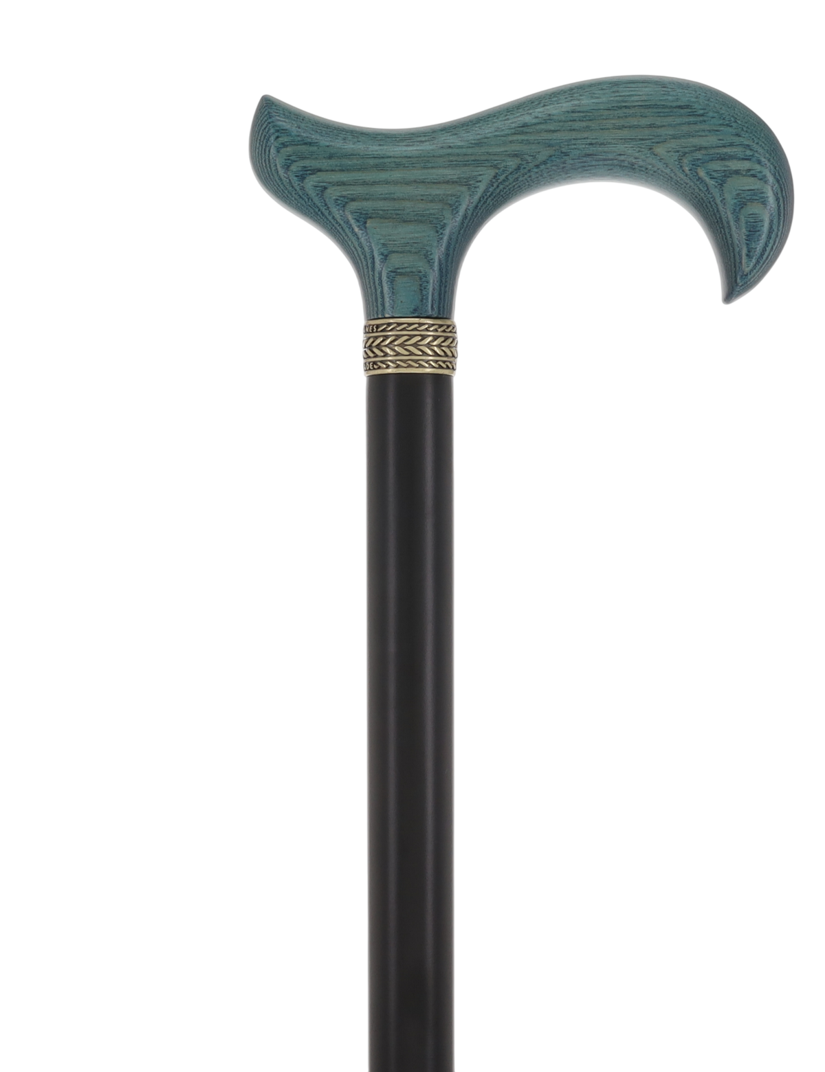 Derby Handle - Standard Size (Blue, Black, Pewter Collar) Derby Classic Walking Canes - Tophatter Daily Deals