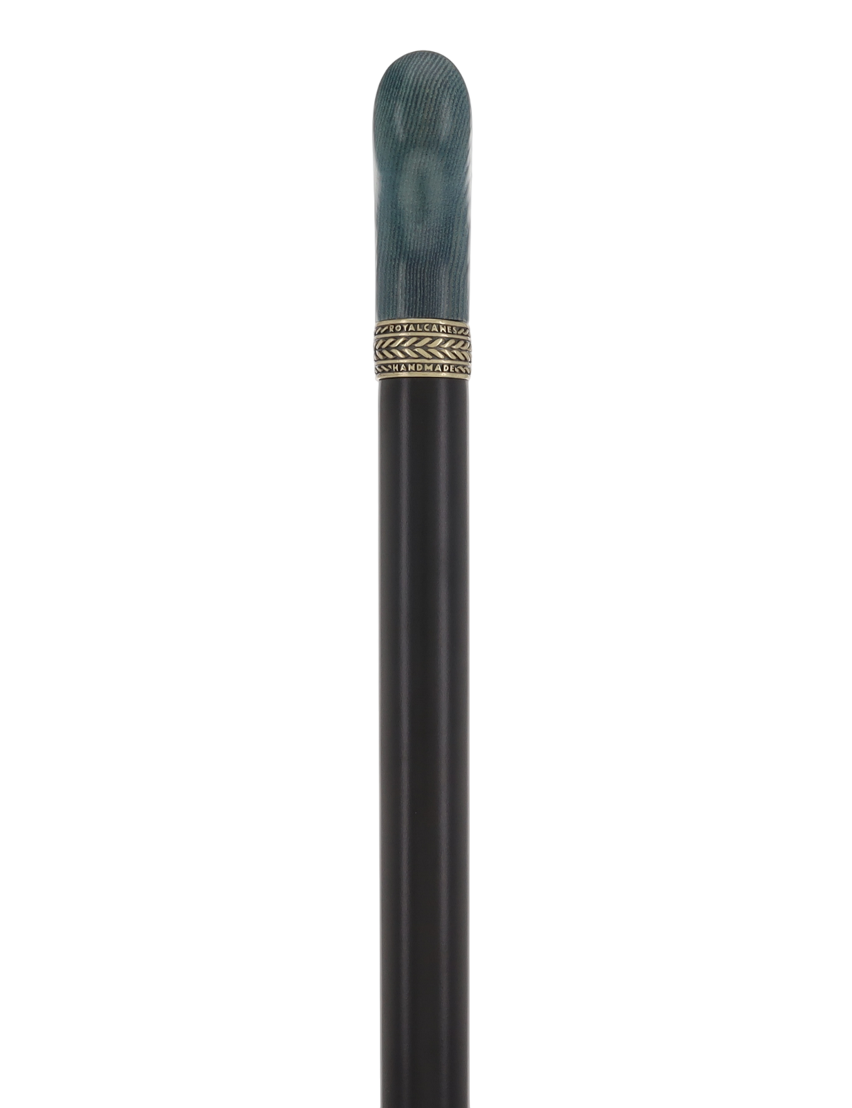Derby Handle - Standard Size (Blue, Black, Pewter Collar) Derby Classic Walking Canes - Tophatter Daily Deals