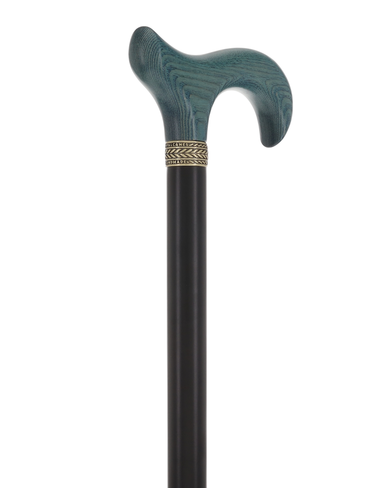 Derby Handle - Standard Size (Blue, Black, Pewter Collar) Derby Classic Walking Canes - Tophatter Daily Deals