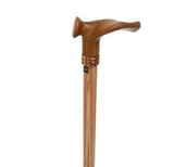 Contour Palm Grip Cane - Zebrano Wood, Ergonomic Comfort Anatomically Correct - Tophatter Daily Deals