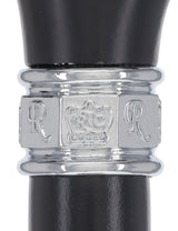 Elegant Black Beechwood Derby - Embossed Pewter Collar Classic Wood Canes - Tophatter Daily Deals