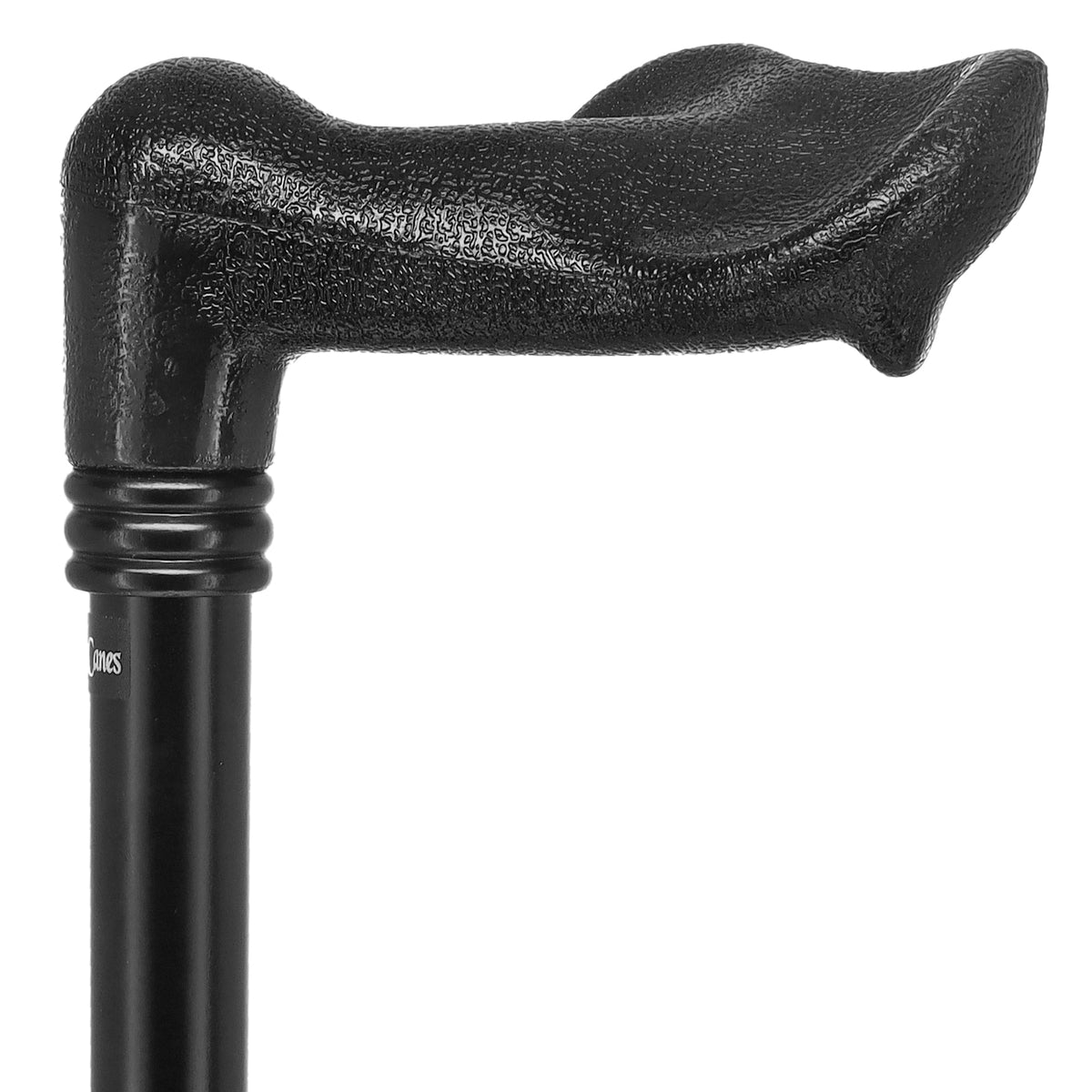 Comfy Black Palm-Grip Cane: Beechwood Shaft & Collar Palm Hand Grip Canes - Tophatter Daily Deals