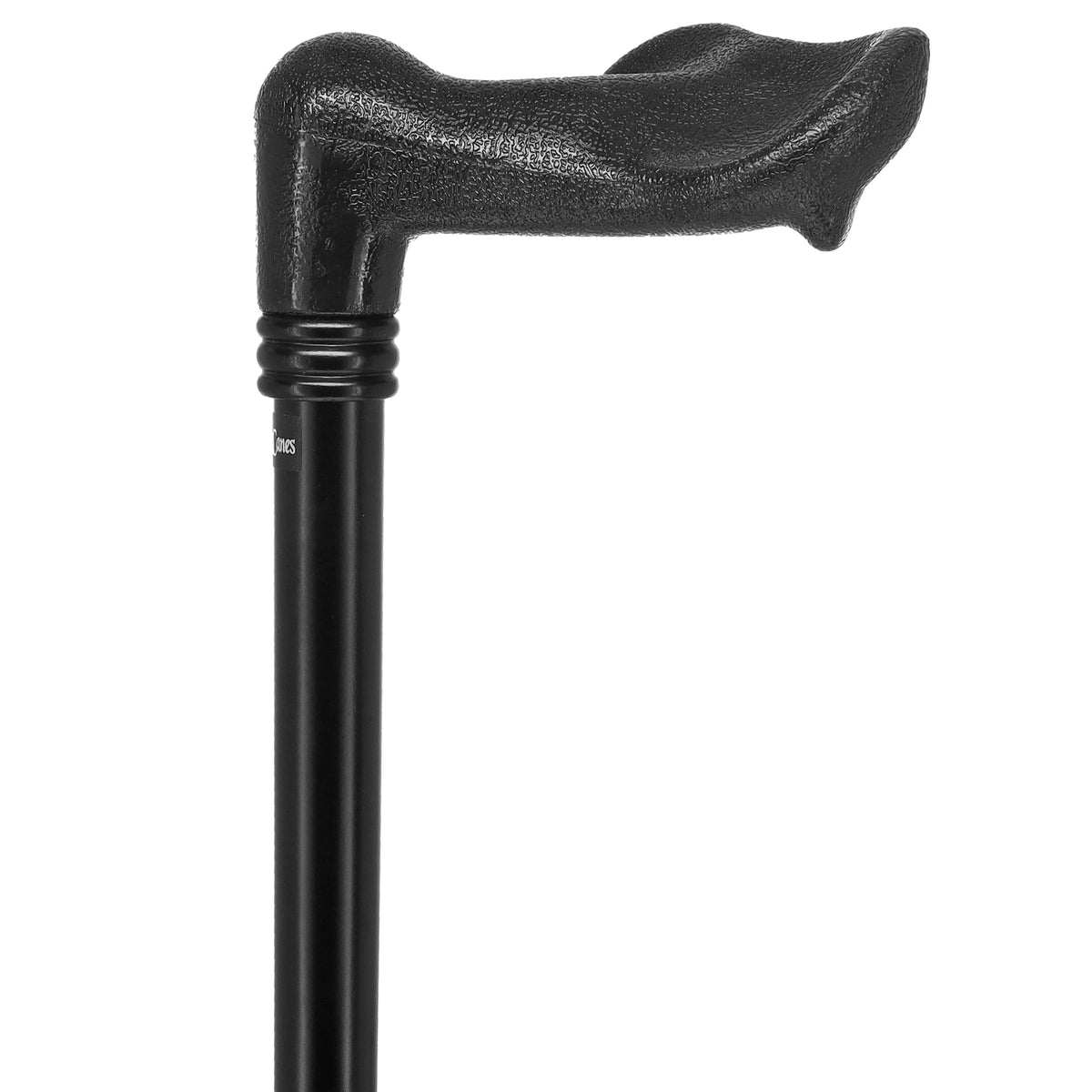 Comfy Black Palm-Grip Cane: Beechwood Shaft & Collar Palm Hand Grip Canes - Tophatter Daily Deals