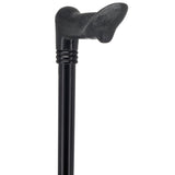 Comfy Black Palm-Grip Cane: Beechwood Shaft & Collar Palm Hand Grip Canes - Tophatter Daily Deals