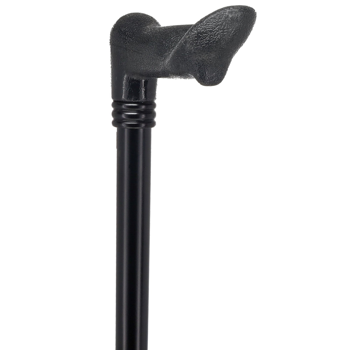 Comfy Black Palm-Grip Cane: Beechwood Shaft & Collar Palm Hand Grip Canes - Tophatter Daily Deals
