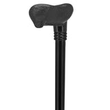 Comfy Black Palm-Grip Cane: Beechwood Shaft & Collar Palm Hand Grip Canes - Tophatter Daily Deals