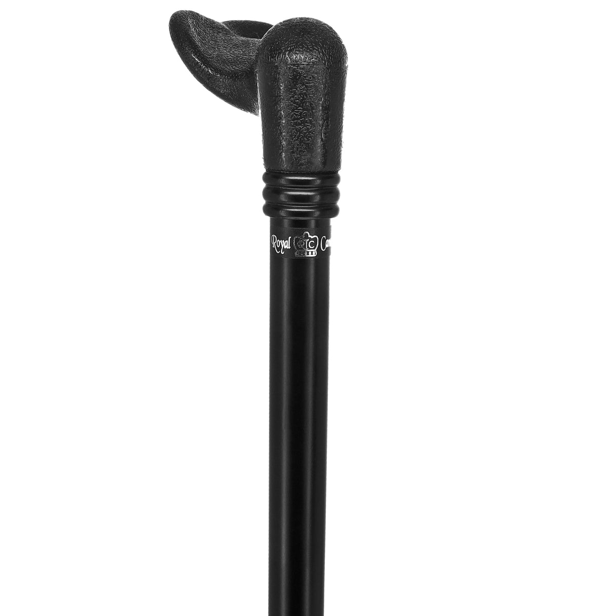 Comfy Black Palm-Grip Cane: Beechwood Shaft & Collar Palm Hand Grip Canes - Tophatter Daily Deals