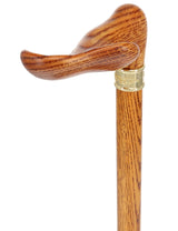 Luxury Oak Palm Grip Walking Cane - Ergonomic Comfort Palm Hand Grip Canes - Tophatter Daily Deals