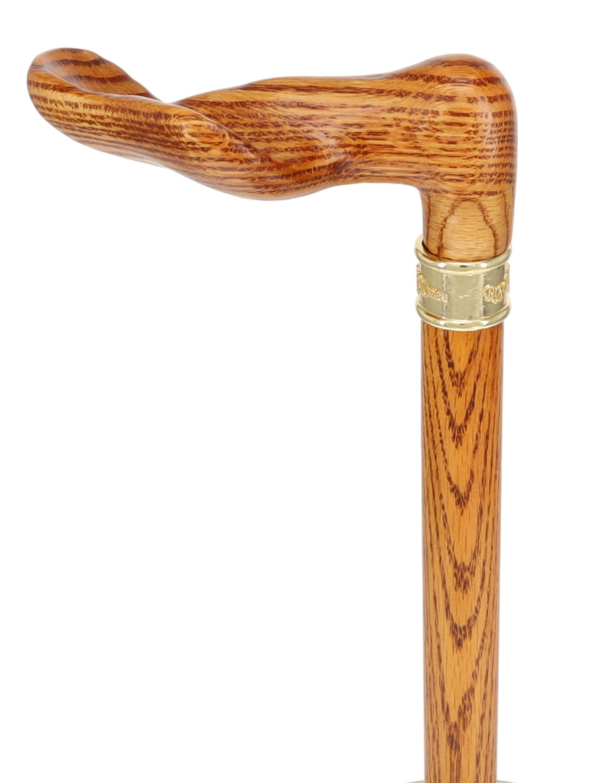 Luxury Oak Palm Grip Walking Cane - Ergonomic Comfort Palm Hand Grip Canes - Tophatter Daily Deals