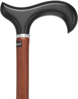 Bamboo Shaft Cane: Elegant Design, Black Beechwood Derby - Tophatter Daily Deals