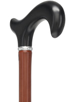 Bamboo Shaft Cane: Elegant Design, Black Beechwood Derby - Tophatter Daily Deals