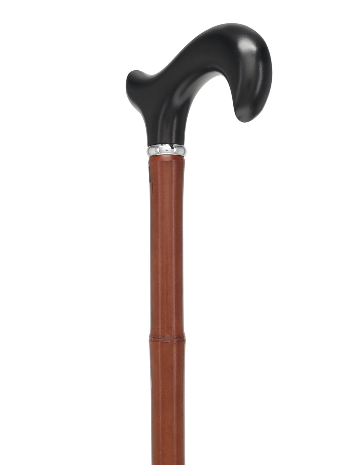 Bamboo Shaft Cane: Elegant Design, Black Beechwood Derby - Tophatter Daily Deals