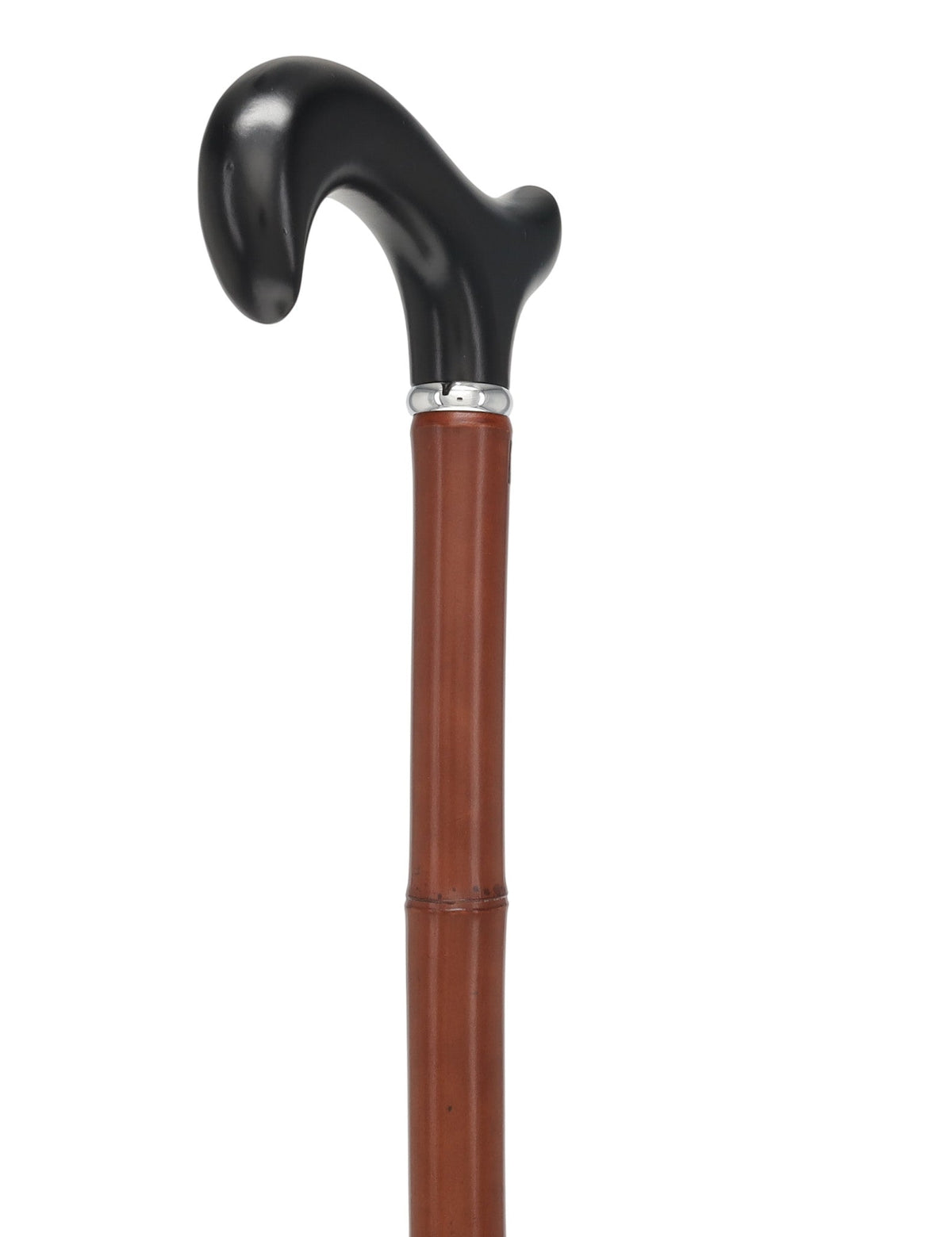 Bamboo Shaft Cane: Elegant Design, Black Beechwood Derby - Tophatter Daily Deals