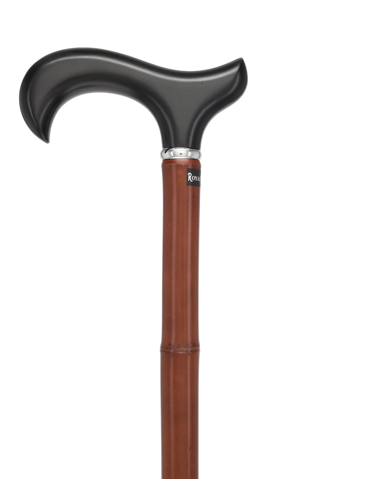Bamboo Shaft Cane: Elegant Design, Black Beechwood Derby - Tophatter Daily Deals