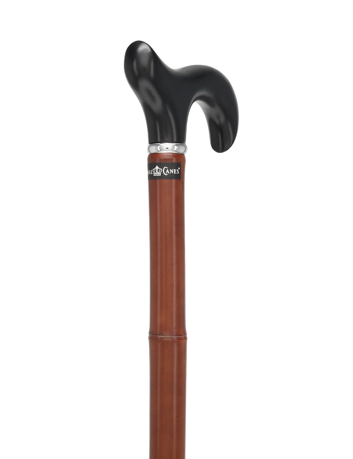 Bamboo Shaft Cane: Elegant Design, Black Beechwood Derby - Tophatter Daily Deals