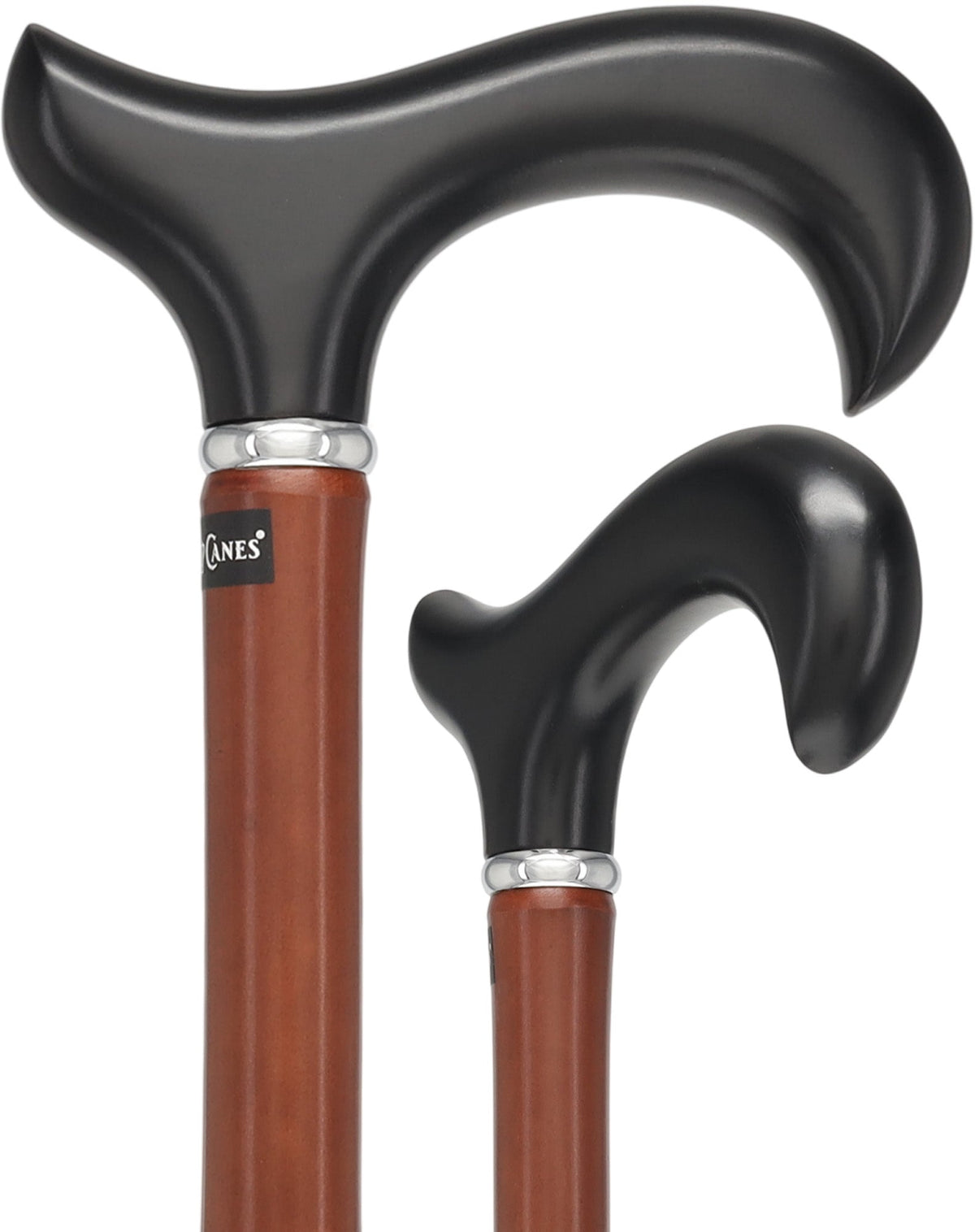 Bamboo Shaft Cane: Elegant Design, Black Beechwood Derby - Tophatter Daily Deals