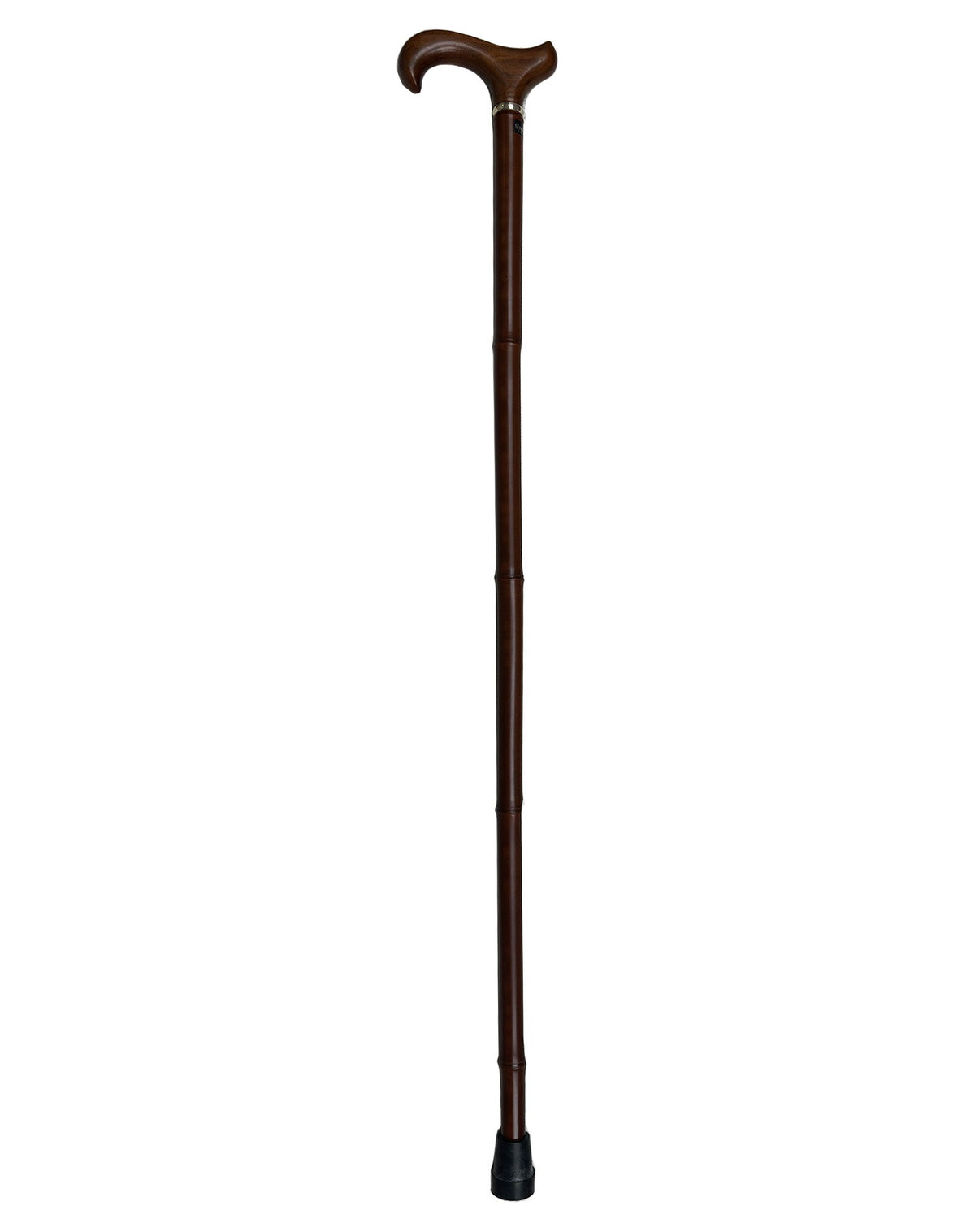 Bamboo Shaft Cane: Elegant Design, Black Beechwood Derby - Tophatter Daily Deals