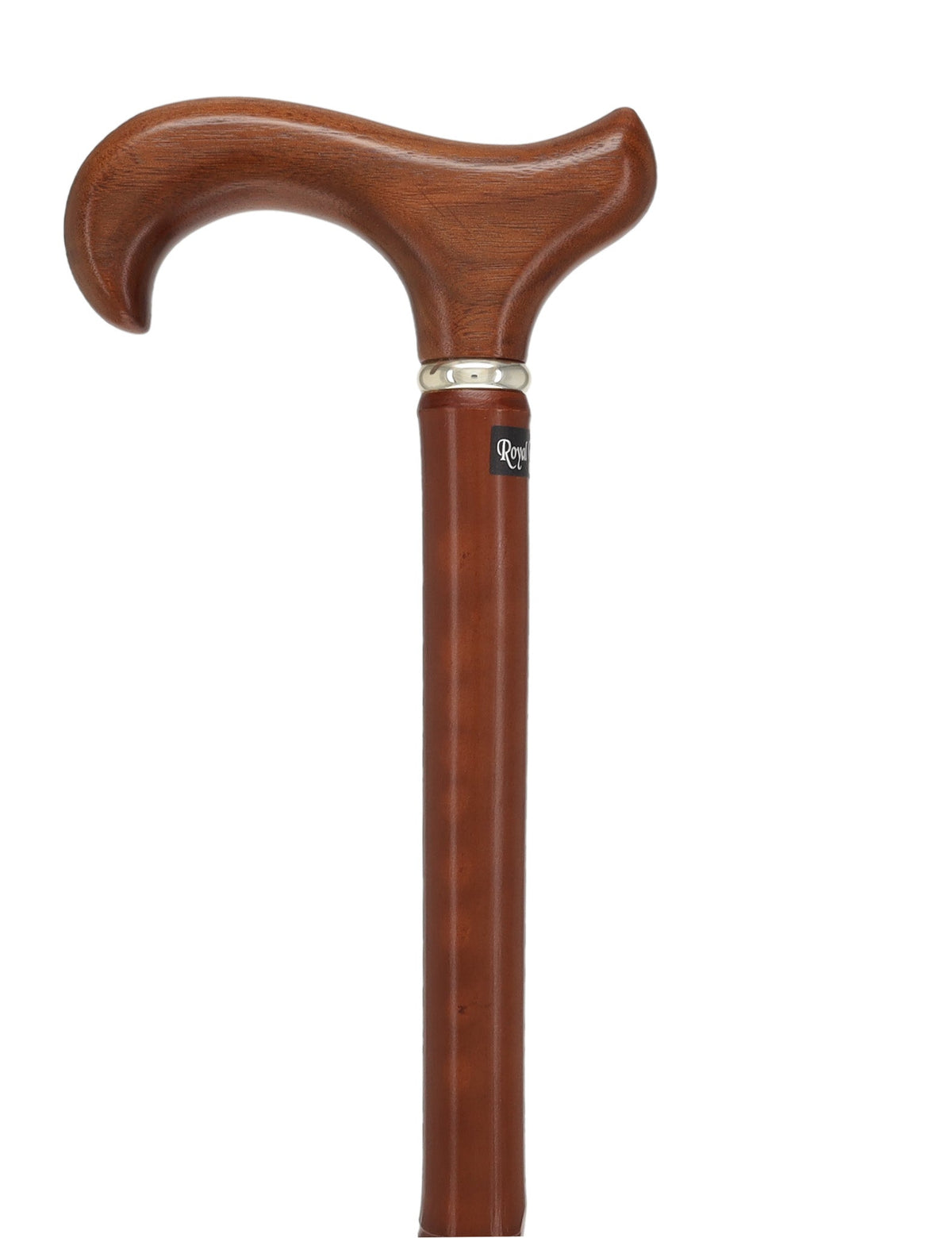 Bamboo Shaft Cane with Walnut Derby Handle: Elegant Design Derby Classic Walking Canes - Tophatter Daily Deals