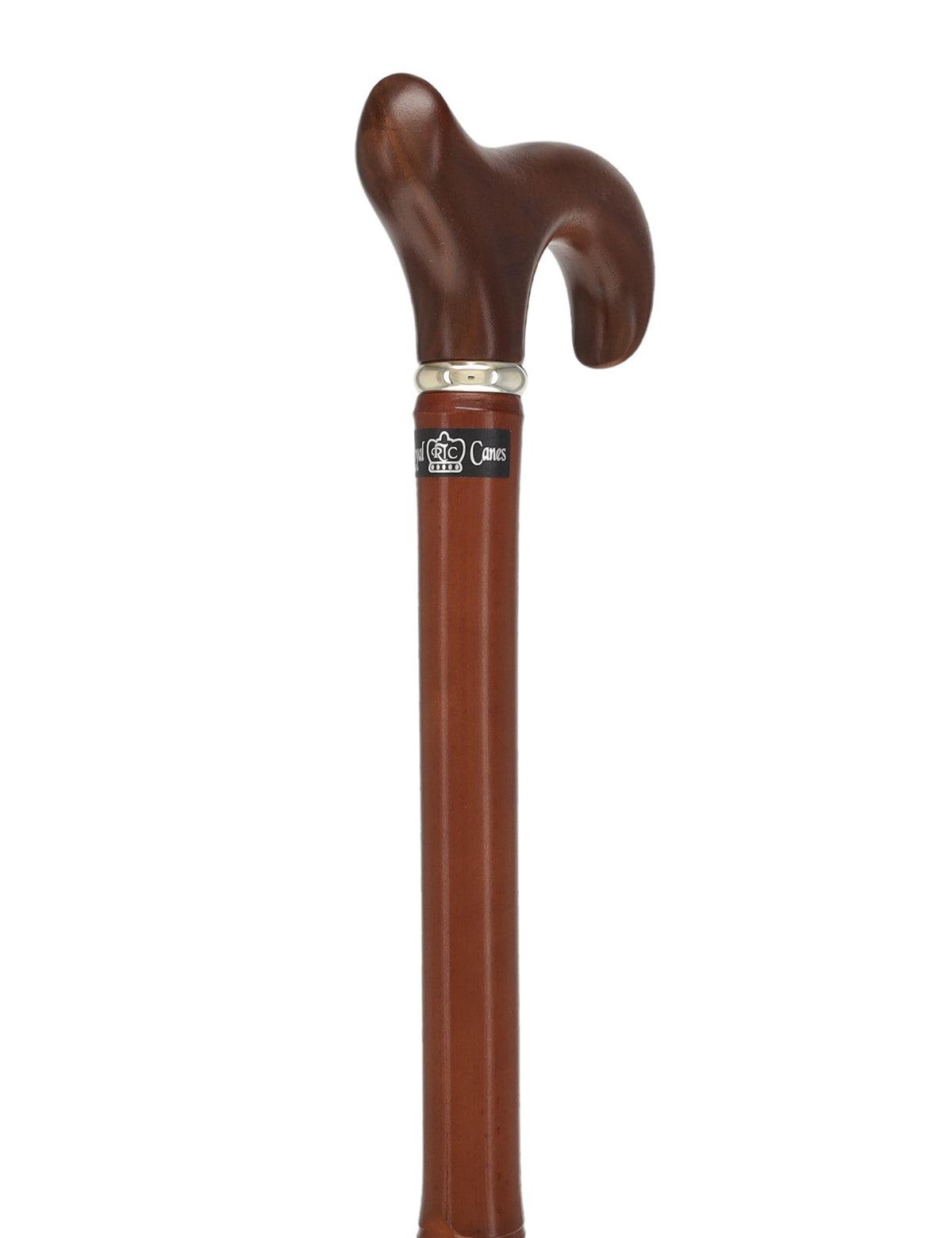 Bamboo Shaft Cane with Walnut Derby Handle: Elegant Design Derby Classic Walking Canes - Tophatter Daily Deals