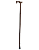 Bamboo Shaft Cane with Walnut Derby Handle: Elegant Design Derby Classic Walking Canes - Tophatter Daily Deals