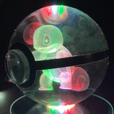 80Mm 3D Laser Engraved Glass Pokemon With Led Stand Collectible Merchandise - Tophatter Daily Deals
