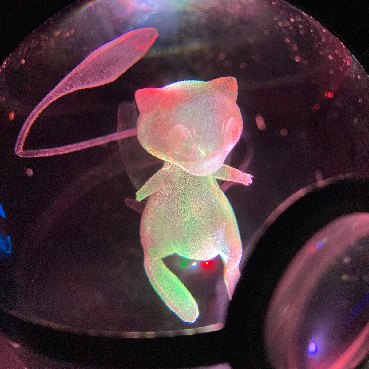 80Mm 3D Laser Engraved Glass Pokemon With Led Stand Collectible Merchandise - Tophatter Daily Deals