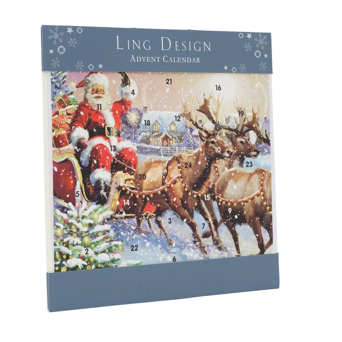 Santas Sleigh Christmas Advent Calendar | Traditional Picture Advent Calendar Advent Calendar - Tophatter Daily Deals