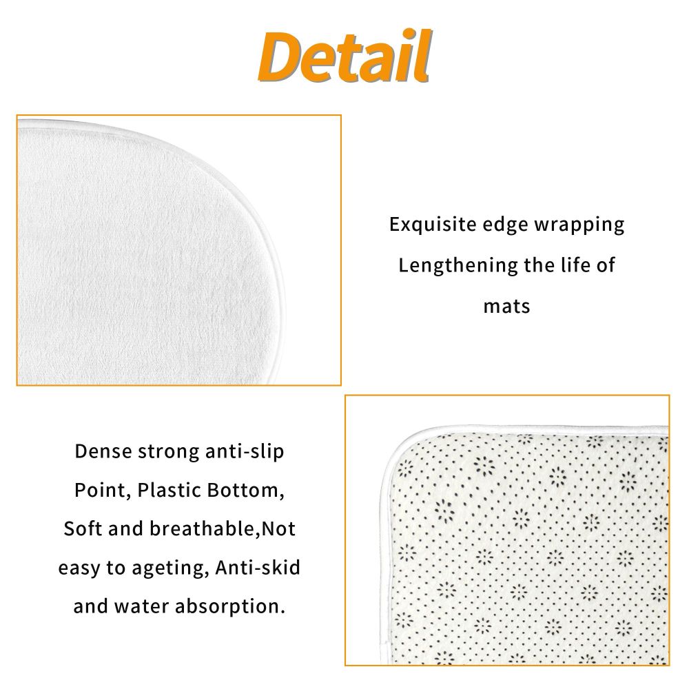 31.5x20in Flannel Non-slip Floor Mats Three-piece Set 7 - Tophatter Daily Deals
