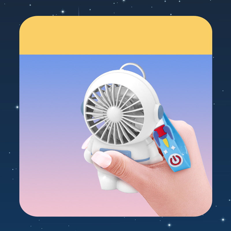Astronaut Mini Usb Small Fan Rechargeable Portable 0 - Tophatter Daily Deals