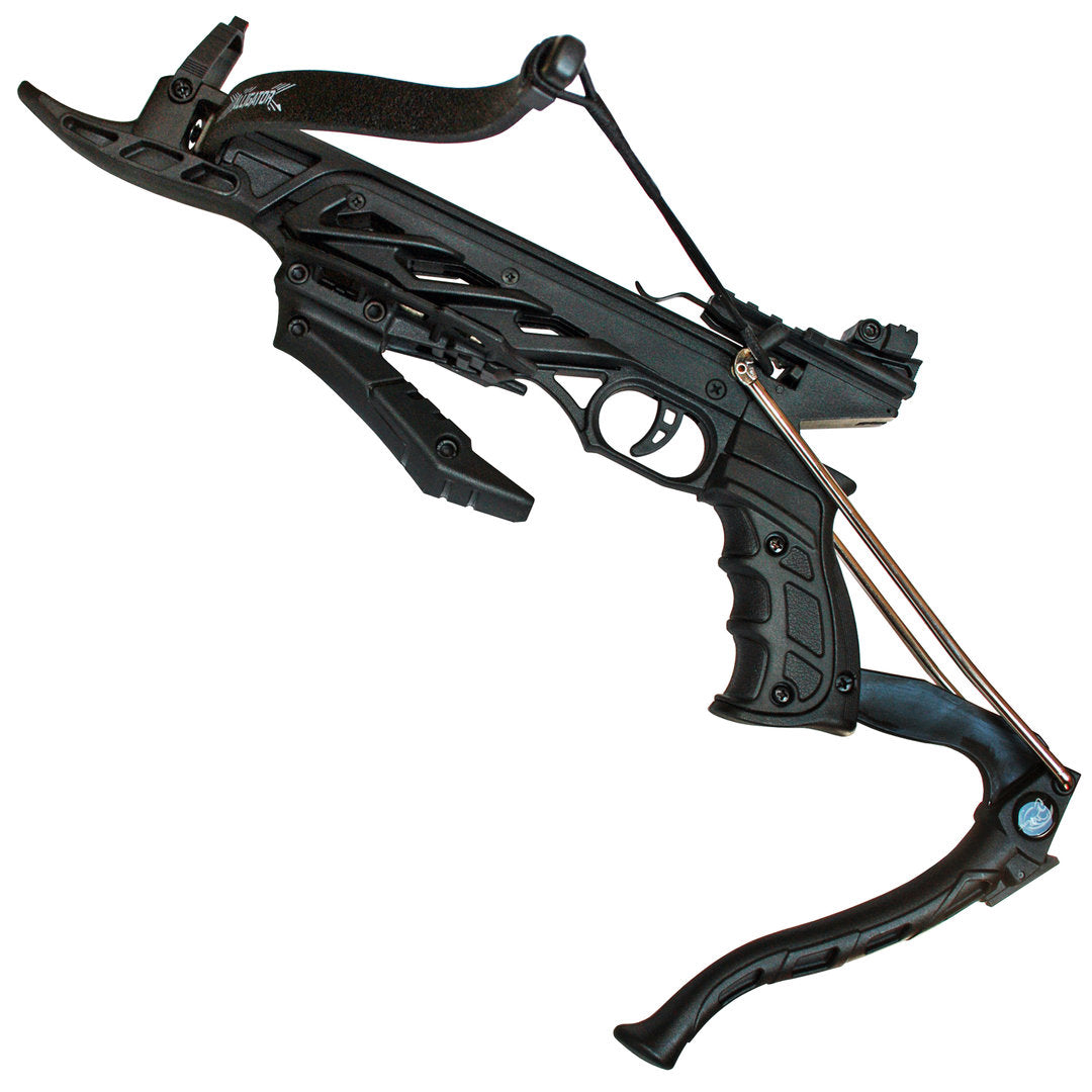 80 lb Pistol Crossbow ALLIGATOR w/ GRIP Bolts Archery Gun - Self Cocking Crossbow - Tophatter Daily Deals