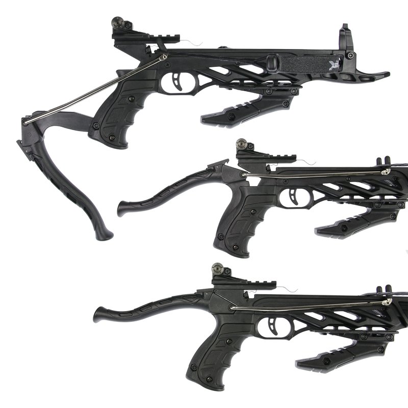 80 lb Pistol Crossbow ALLIGATOR w/ GRIP Bolts Archery Gun - Self Cocking Crossbow - Tophatter Daily Deals