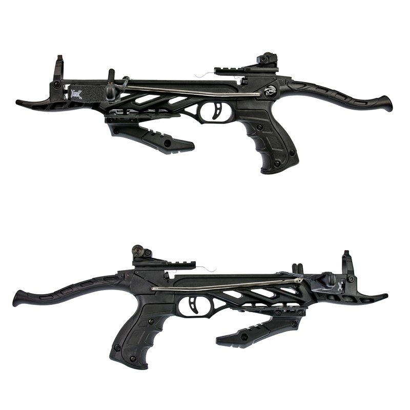 80 lb Pistol Crossbow ALLIGATOR w/ GRIP Bolts Archery Gun - Self Cocking Crossbow - Tophatter Daily Deals